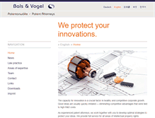 Tablet Screenshot of bv-patent.de